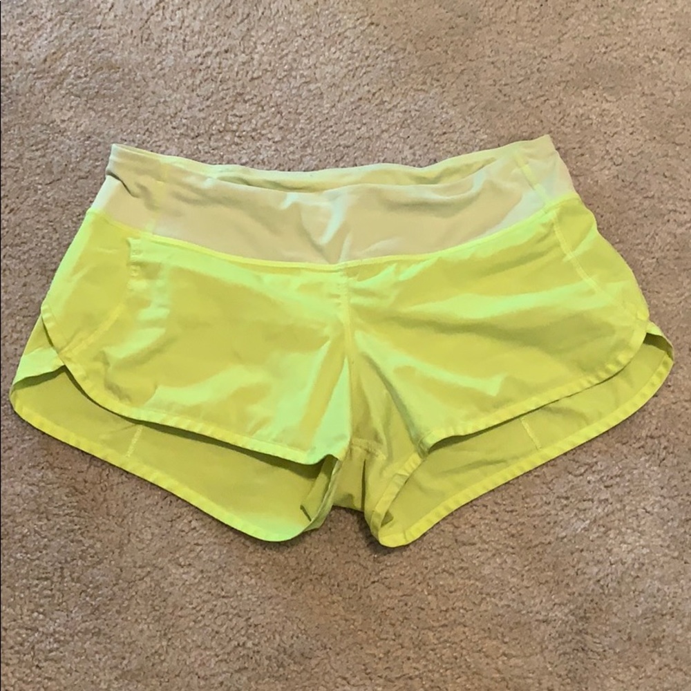 Neon Yellow Lulu Shorts